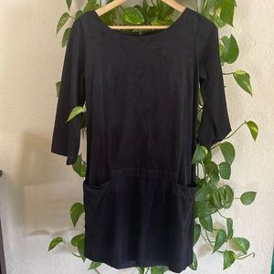 AG MICROSUEDE BLACK DRESS